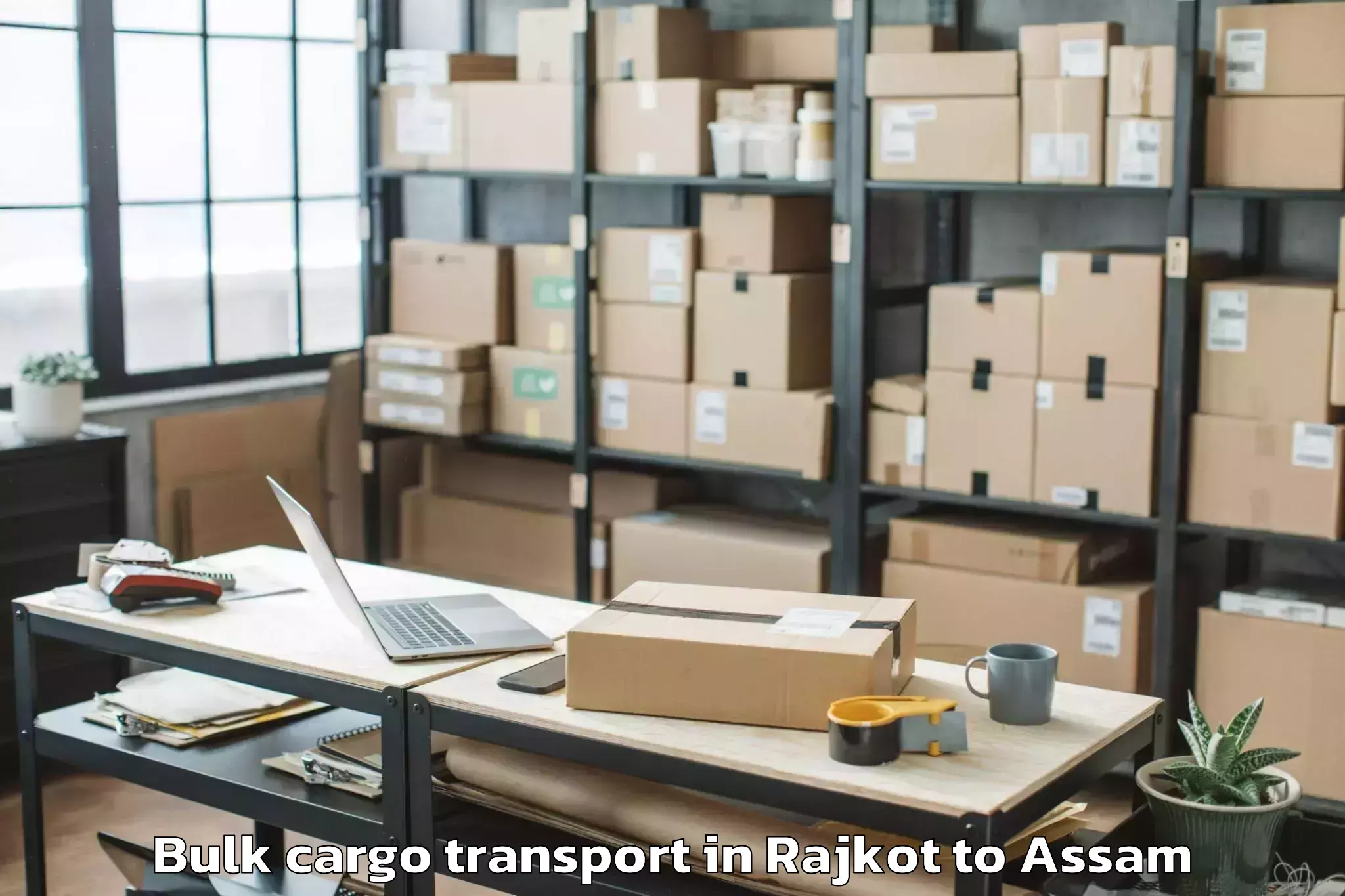 Hassle-Free Rajkot to Bilasipara Pt Bulk Cargo Transport